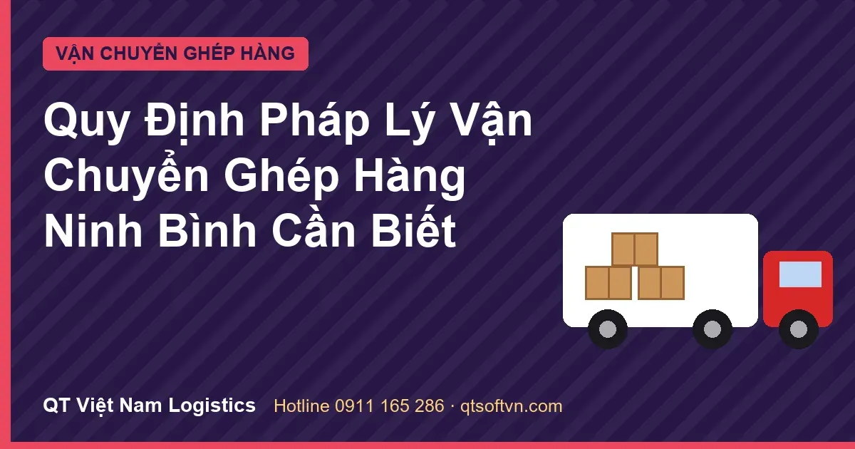 Quy Định Pháp Lý Vận Chuyển Ghép Hàng Ninh Bình Cần Biết