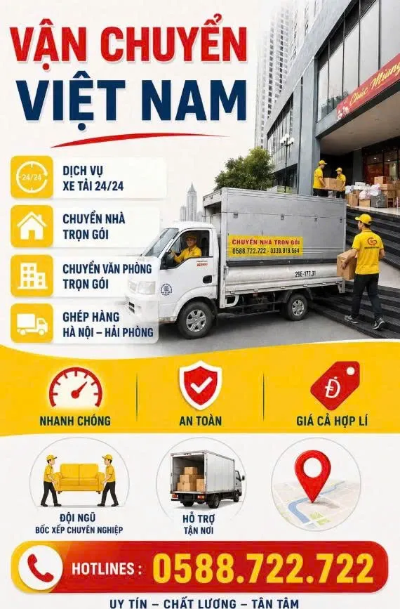 Chuyển Văn Phòng Trọn Gói Hà Nội Đi Phú Thọ